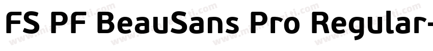 FS PF BeauSans Pro Regular字体转换